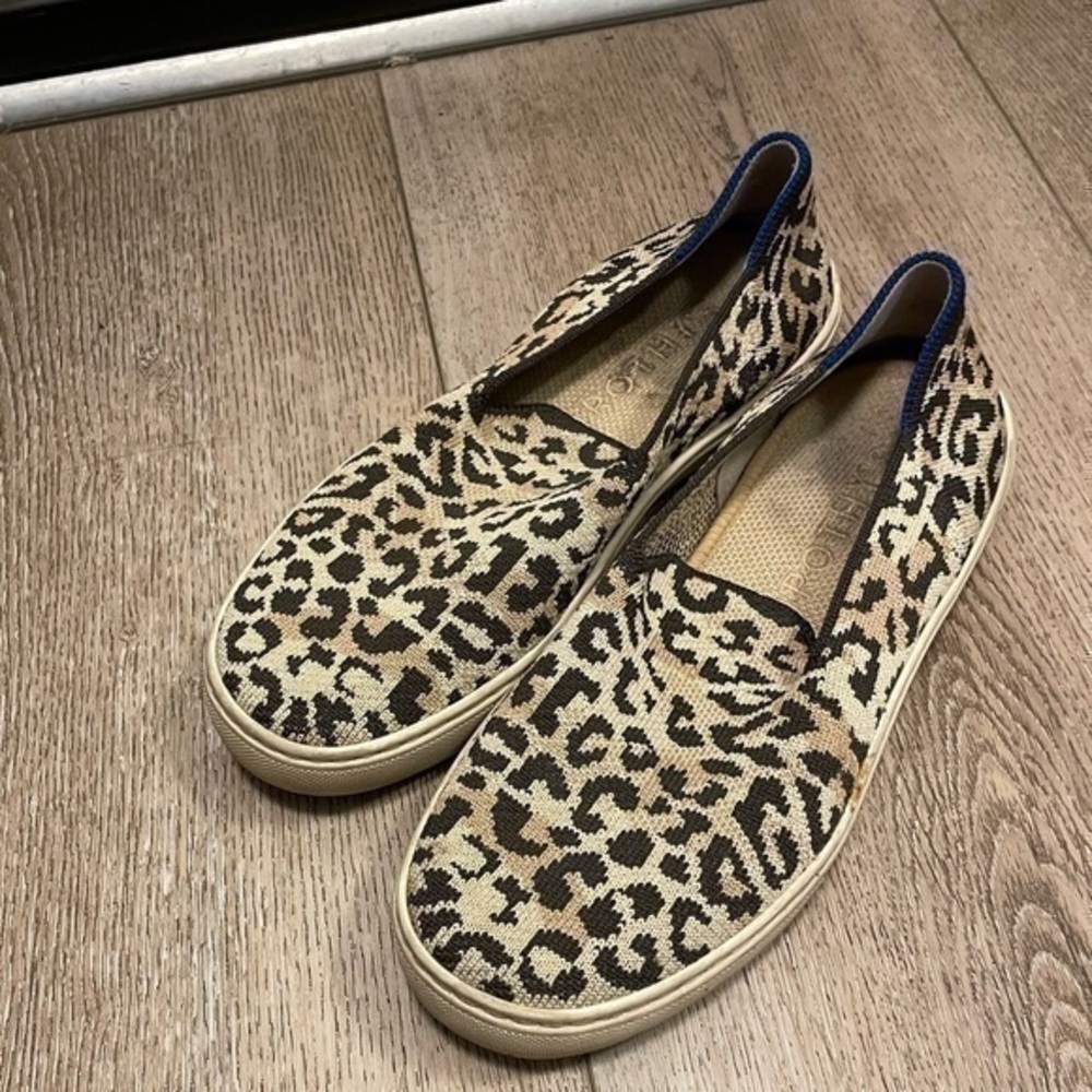 Rothy’s Camo Cat animal print Sneakers shoes